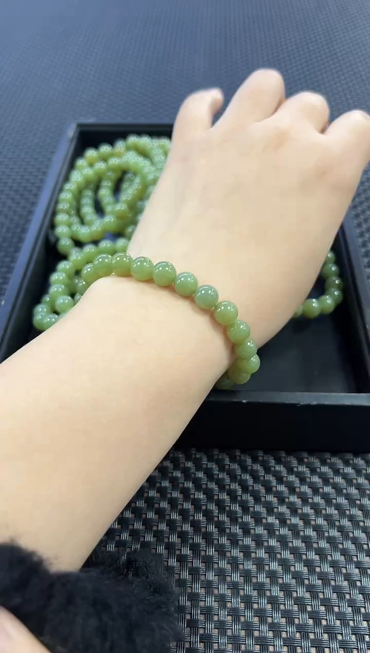 【闪购商品】和田玉手串未镶嵌一条 约8mm多样性发一件