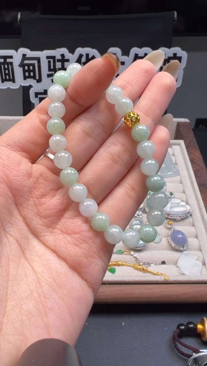 未镶嵌手串翡翠 缅甸珠宝严选