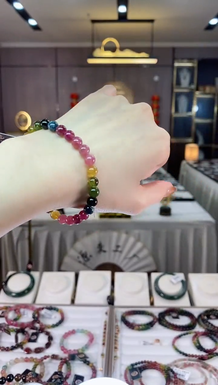 【闪购商品】碧玺单圈手串6mm+未镶嵌一物一证dan