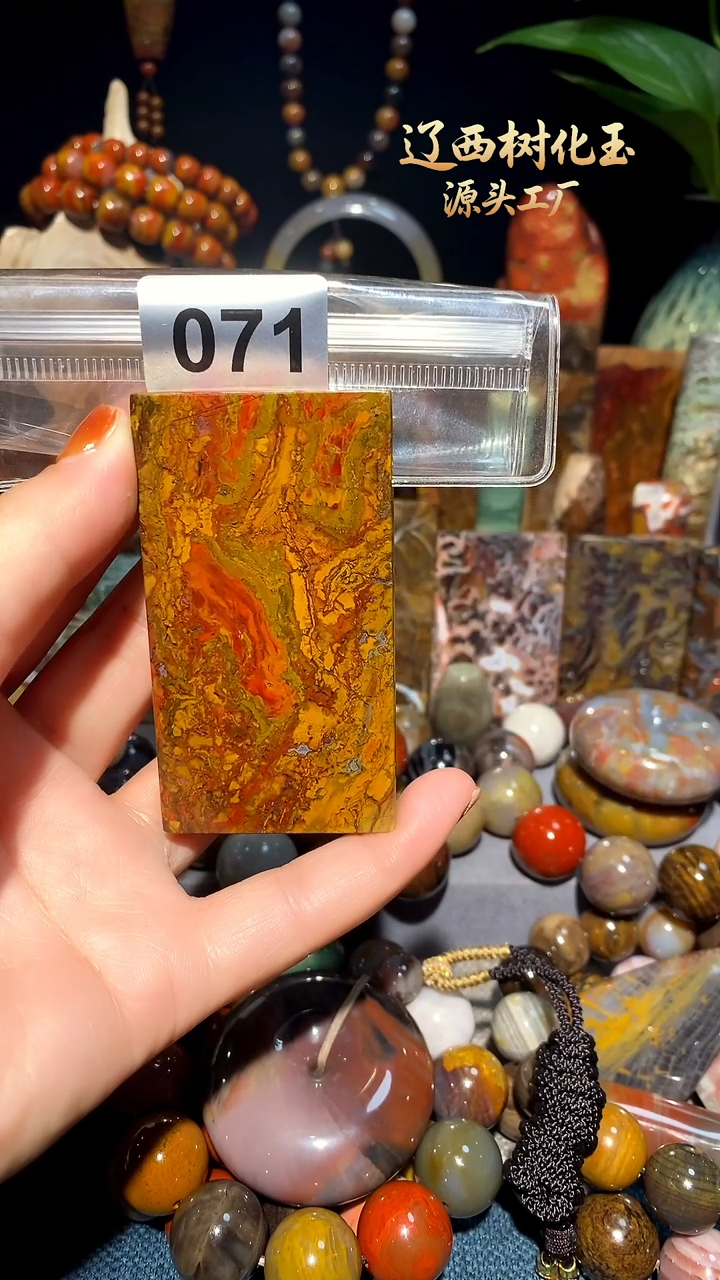 未镶嵌-硅化玉天然北票硅化玉吊坠