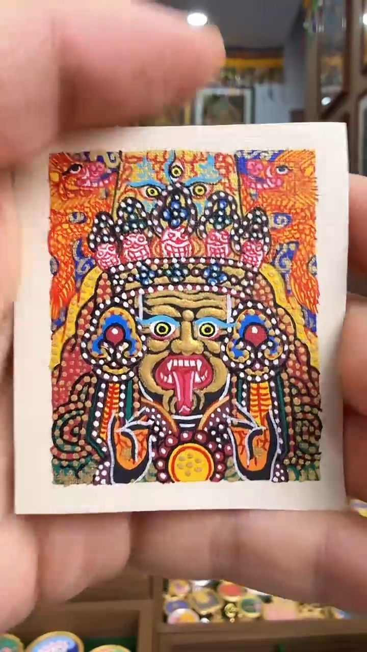 吊坠扎基拉姆-纯手绘唐卡