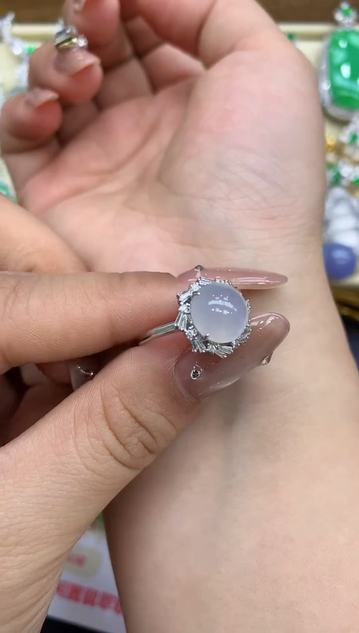 18K金镶嵌戒指翡翠235-中国好珍宝