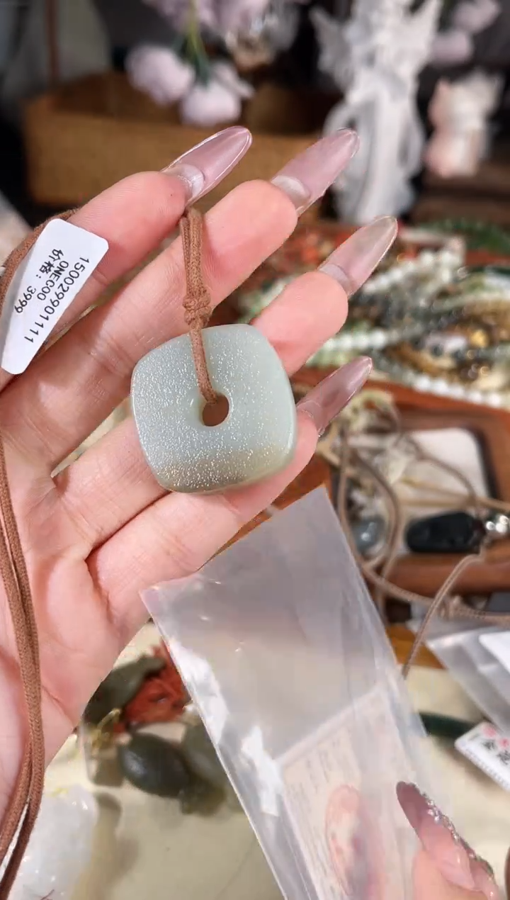 项链未镶嵌和田玉多样性发其一孤品默认微瑕