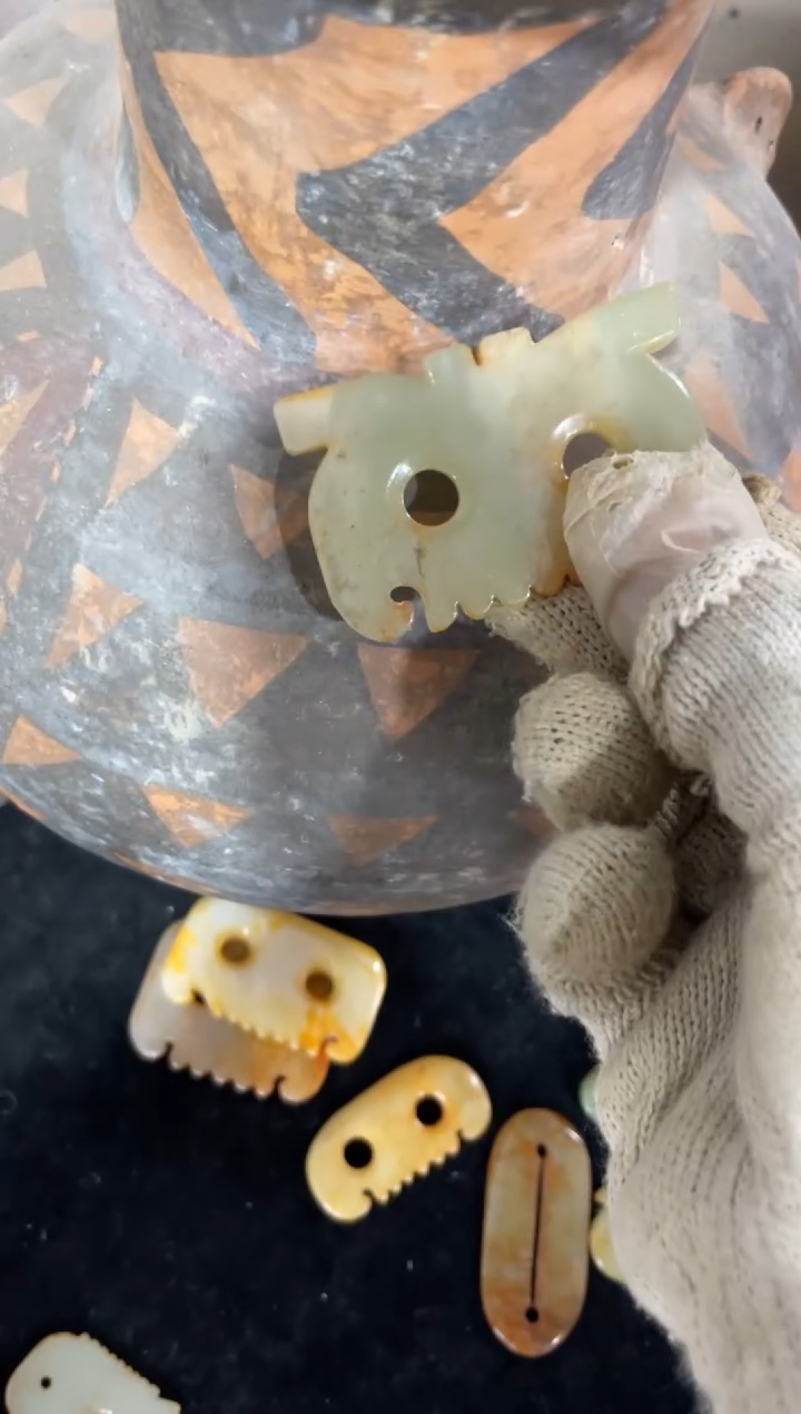 瓷片手工，手绘，陶瓷