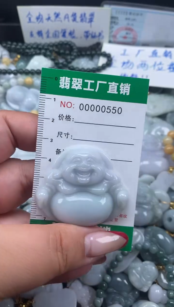翡翠未镶嵌颈饰天然A货翡翠0550