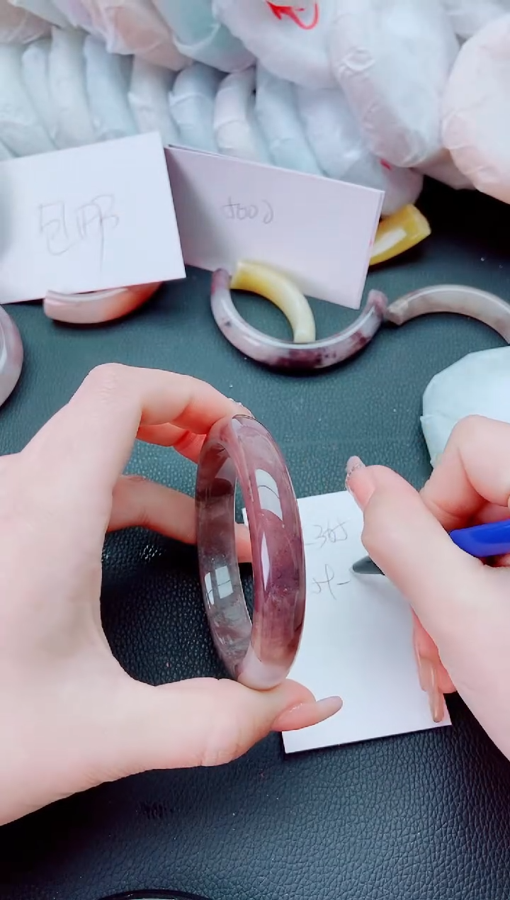 【闪购商品】石英质玉手镯未镶嵌L365-60-61