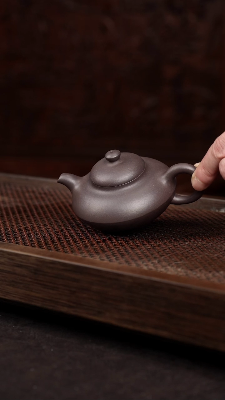 【闪购商品】紫砂茶壶天青合欢