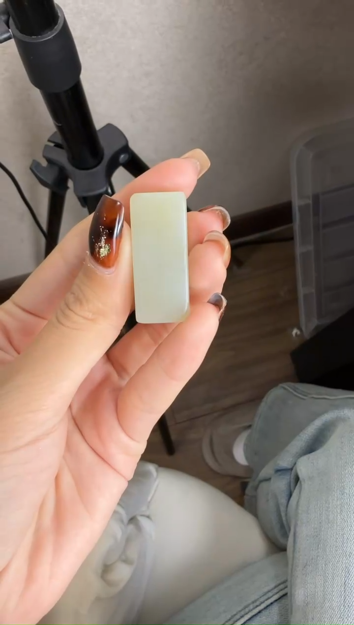 吊坠(不含链)未镶嵌和田玉牙**粉8