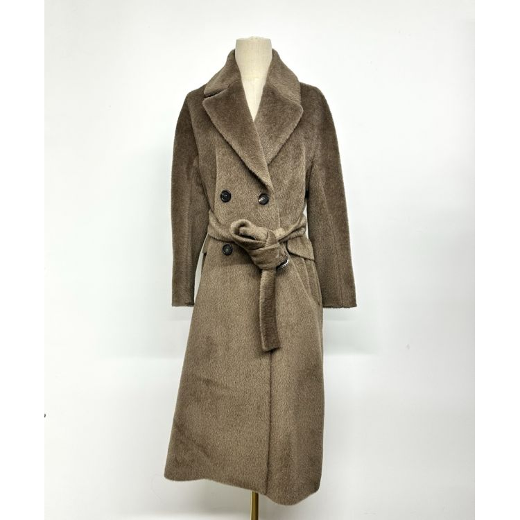 麦丝玛拉/大衣/95新/丝缎、羊毛、亮片/[251208RX]