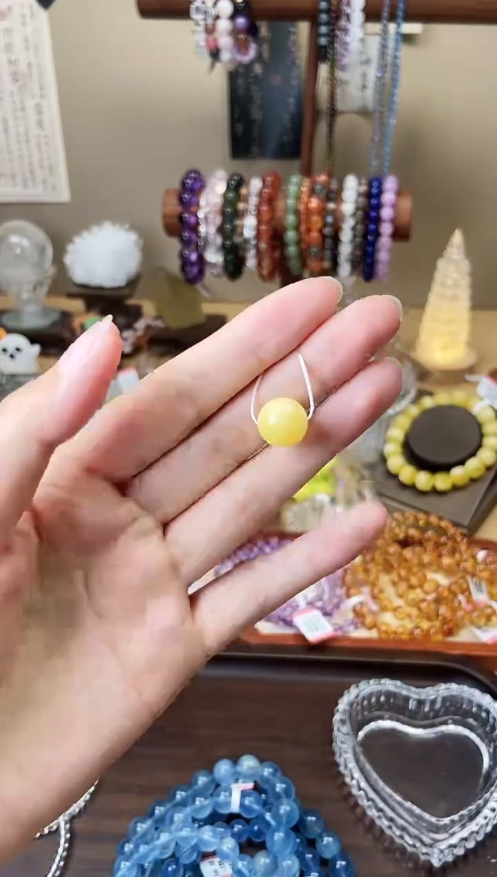 【闪购商品】蜜蜡手链未镶嵌蜜蜡单珠11.7mm