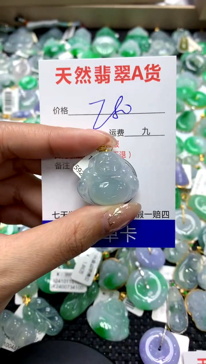 【闪购商品】翡翠颈饰18K金镶嵌11111111112