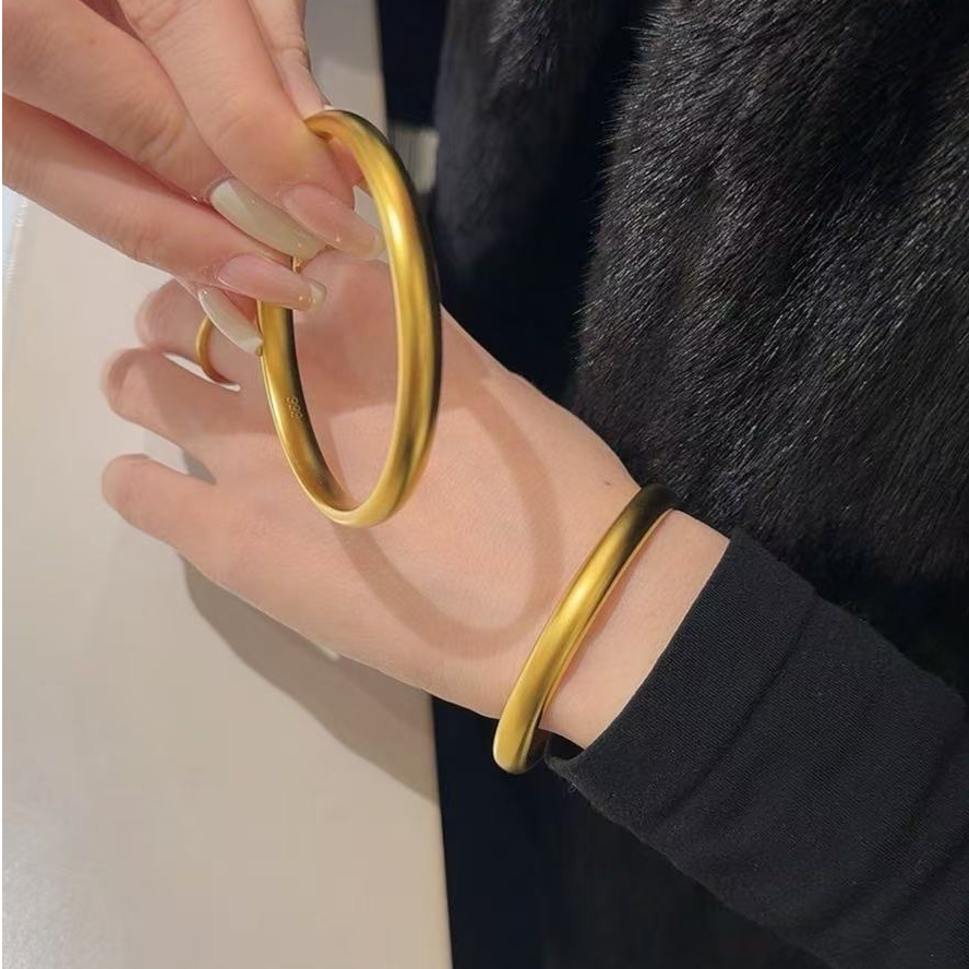 铜合金手镯 “泥鳅背”镀金手镯S1139【AYX】