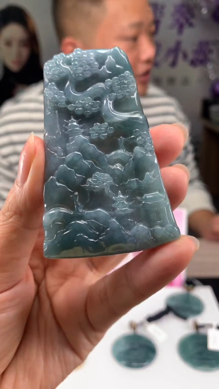 【闪购商品】定制翡翠未镶嵌不退不换CMH1件-A