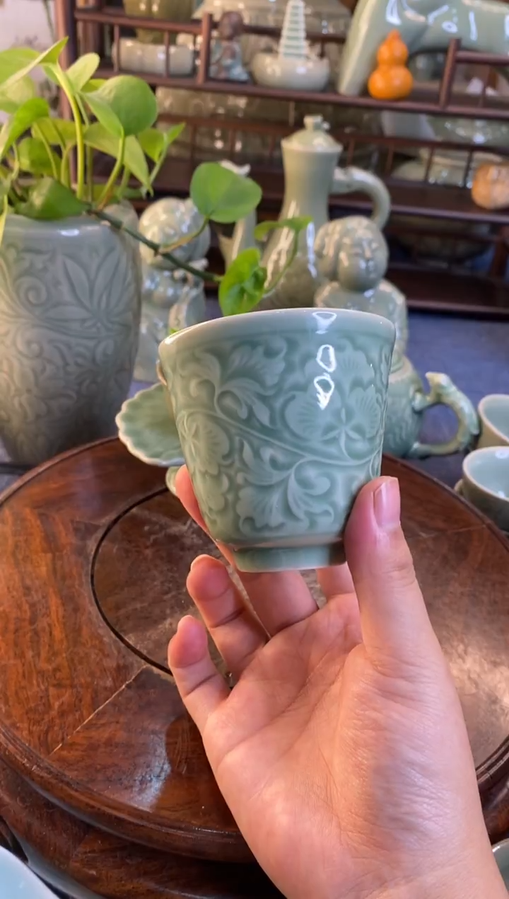 特价 处理 微瑕 牡丹隋型杯【b000028】1只