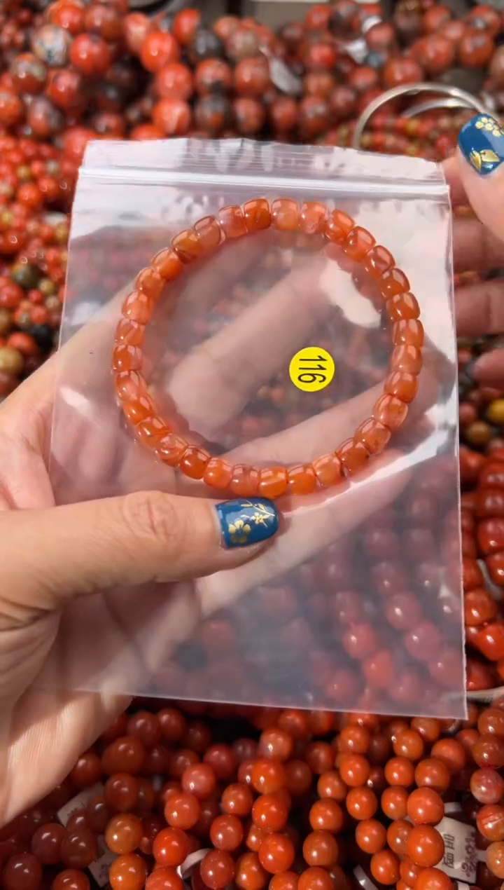 未镶嵌手串南红玛瑙7+