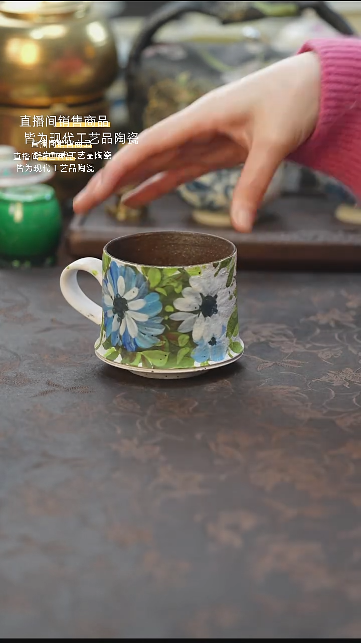 景德镇陶瓷杯碗柴烧多人