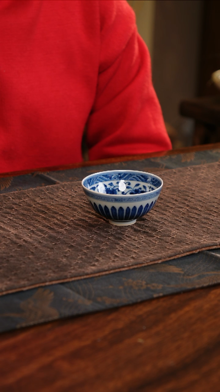 【闪购商品】杯子莹焰堂菊瓣鸡心杯