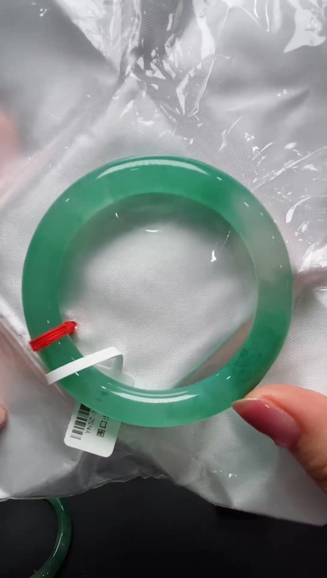 【闪购商品】石英质玉手镯未镶嵌非洲翠（独龙玉）24