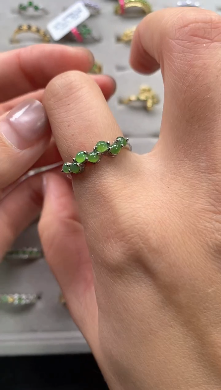 【闪购商品】翡翠戒指银S925镶嵌11111--2