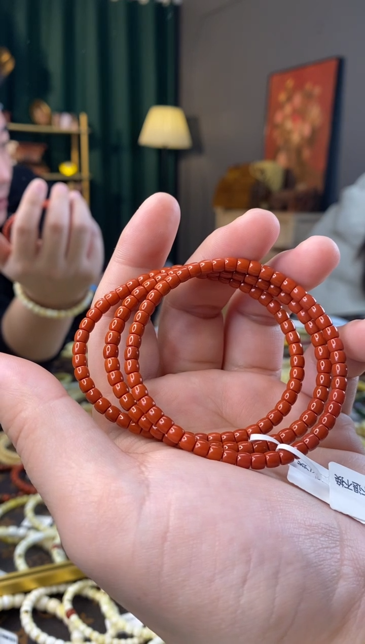 【闪购商品】南红玛瑙手串未镶嵌4mm直切南红多样性发其一
