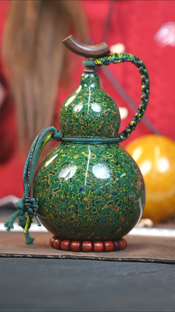 【闪购商品】WP314漆艺酒葫芦不包手串及旋转底座