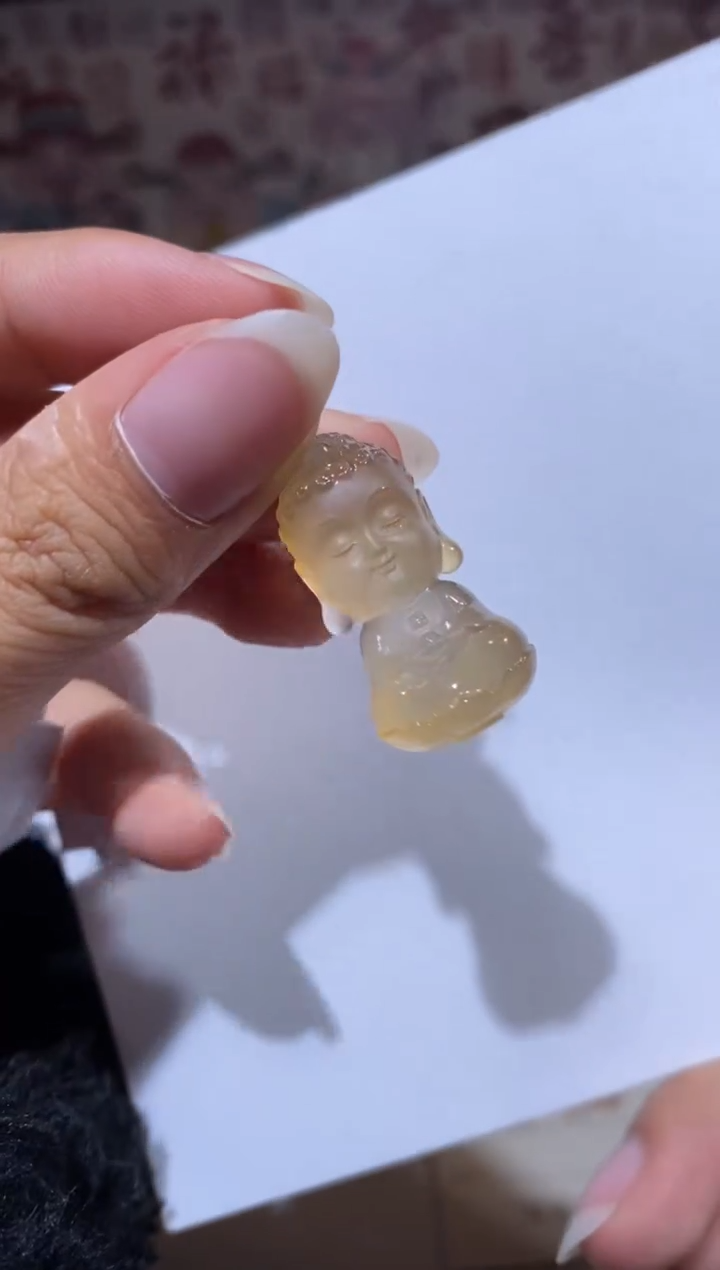 【闪购商品】玛瑙/玉髓颈饰未镶嵌大日如来宝宝佛