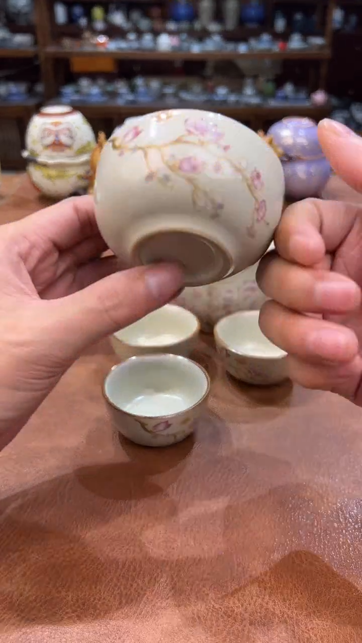 真的很便宜会开片的旅行茶具