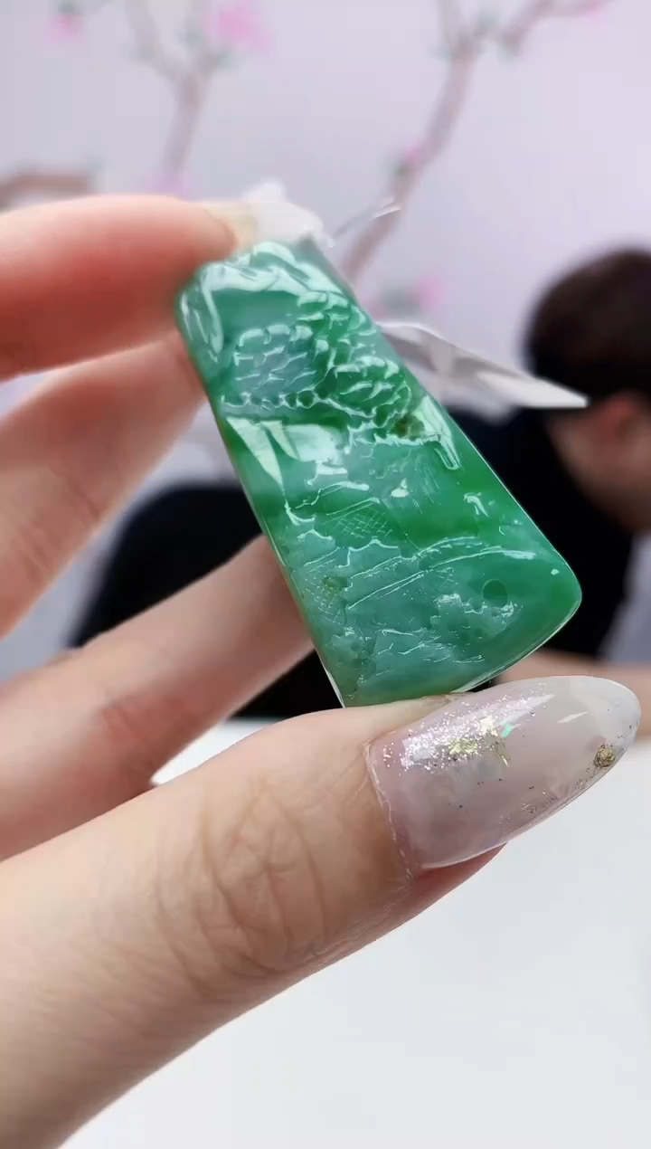 定制翡翠未镶嵌001ee-毛货山水62