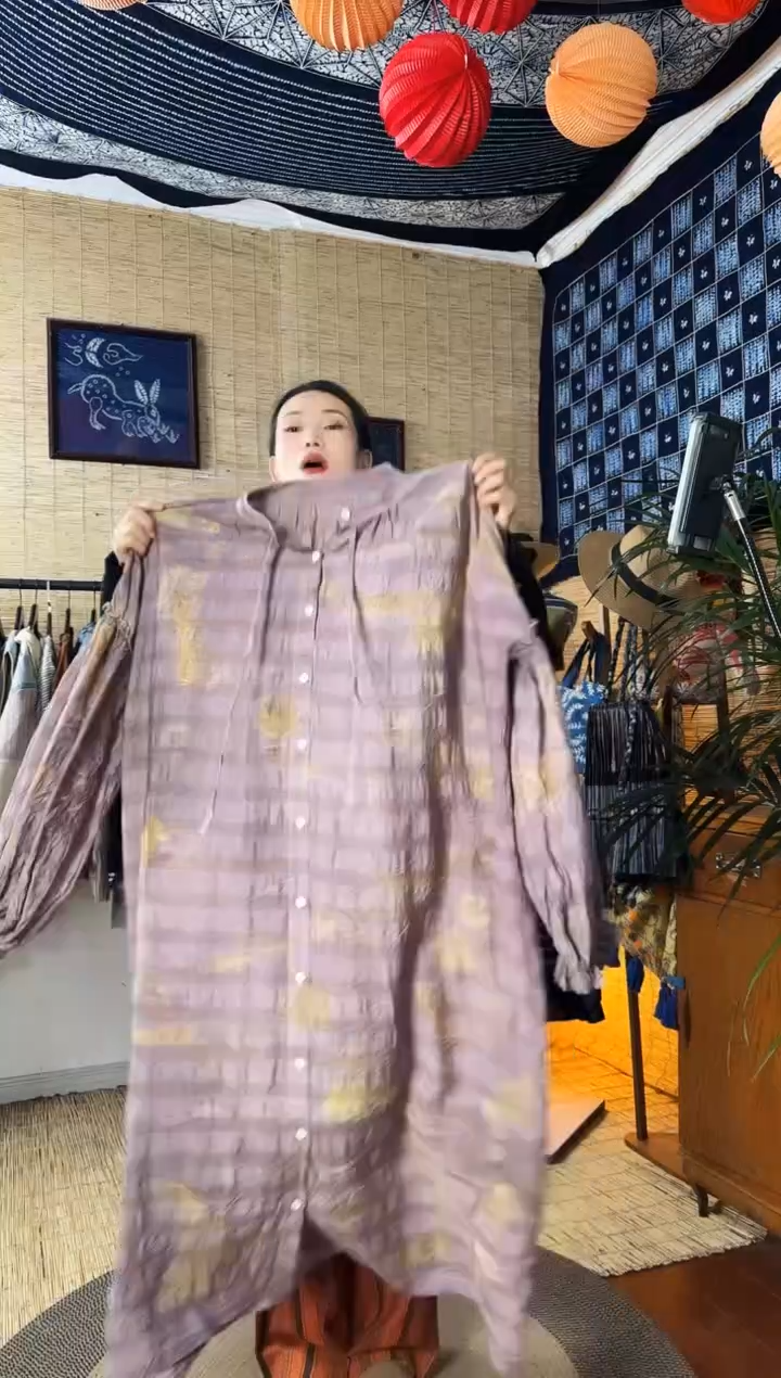 【闪购商品】设计师款紫色衣裙