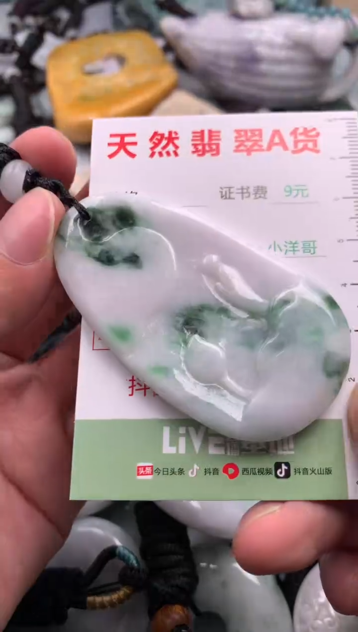 翡翠未镶嵌吊坠(不含链)1