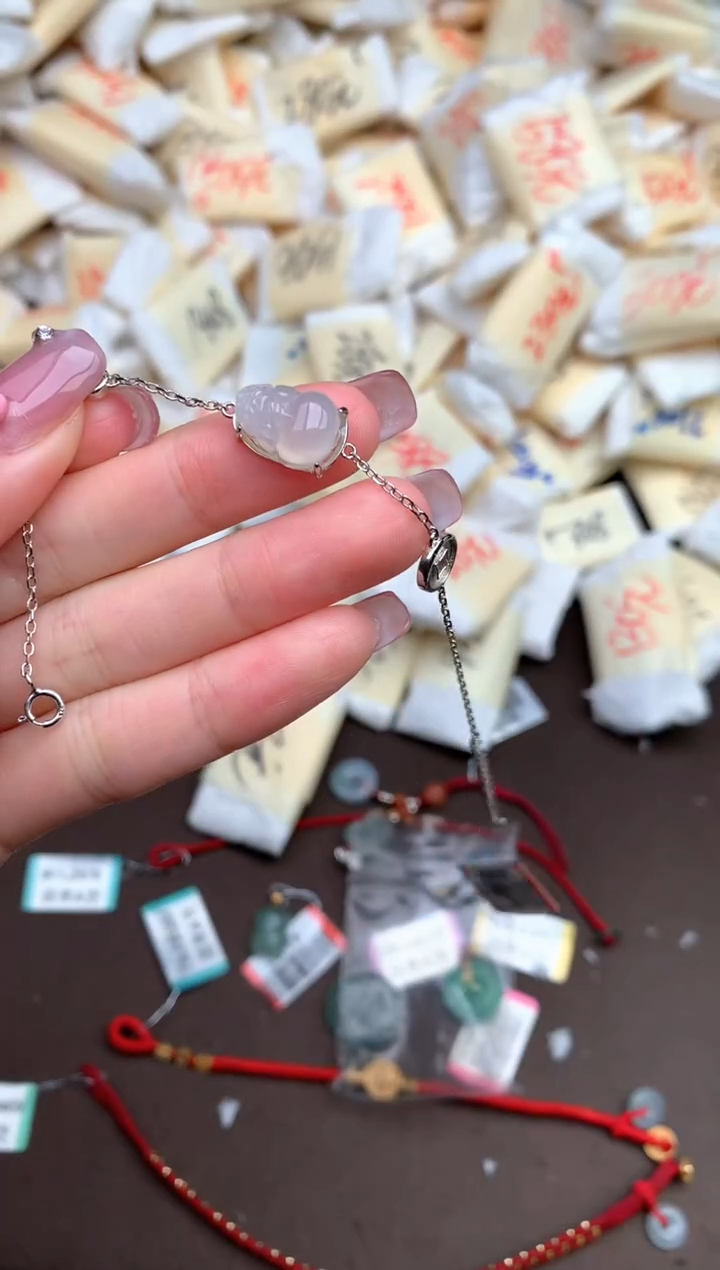 【闪购商品】翡翠手链银S925镶嵌— 