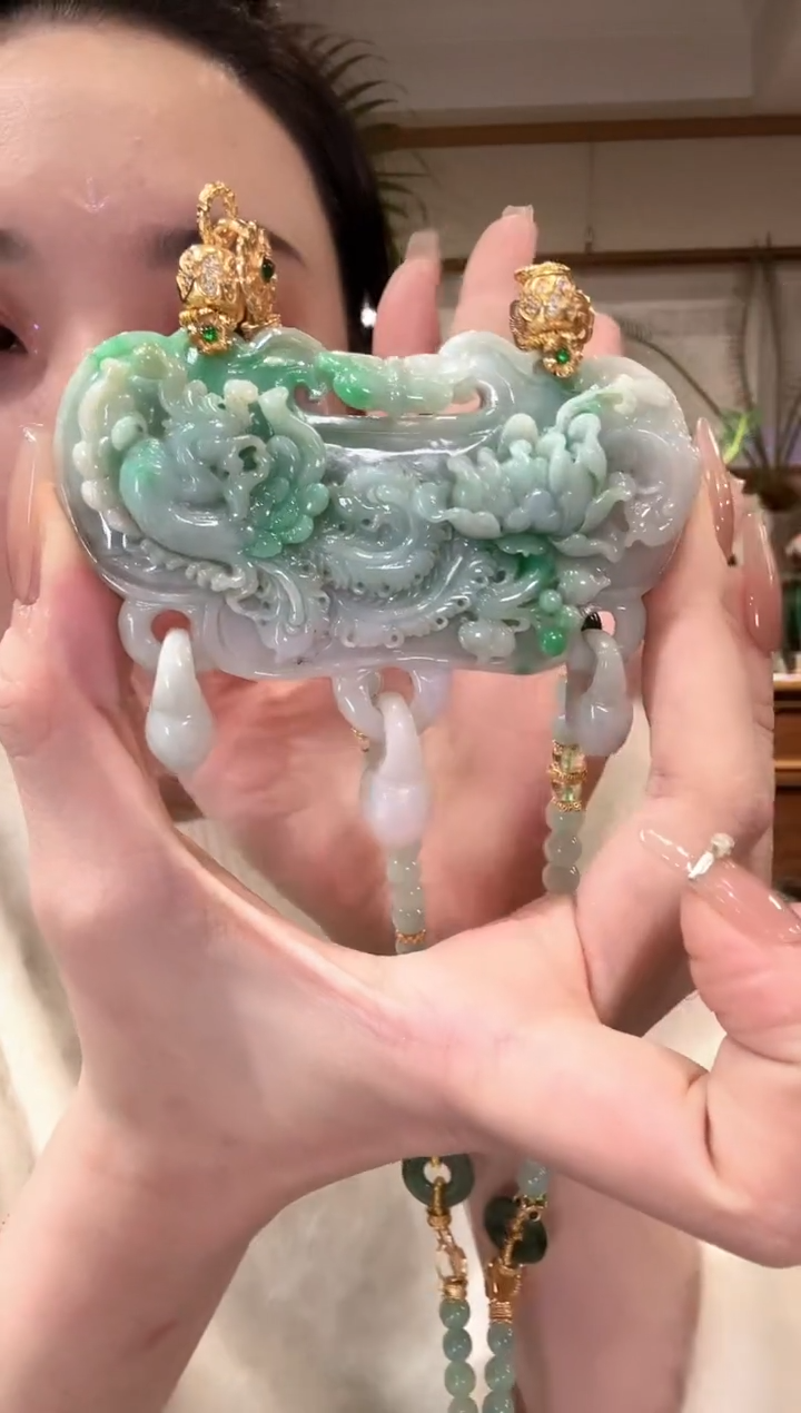 【闪购商品】翡翠颈饰未镶嵌国风