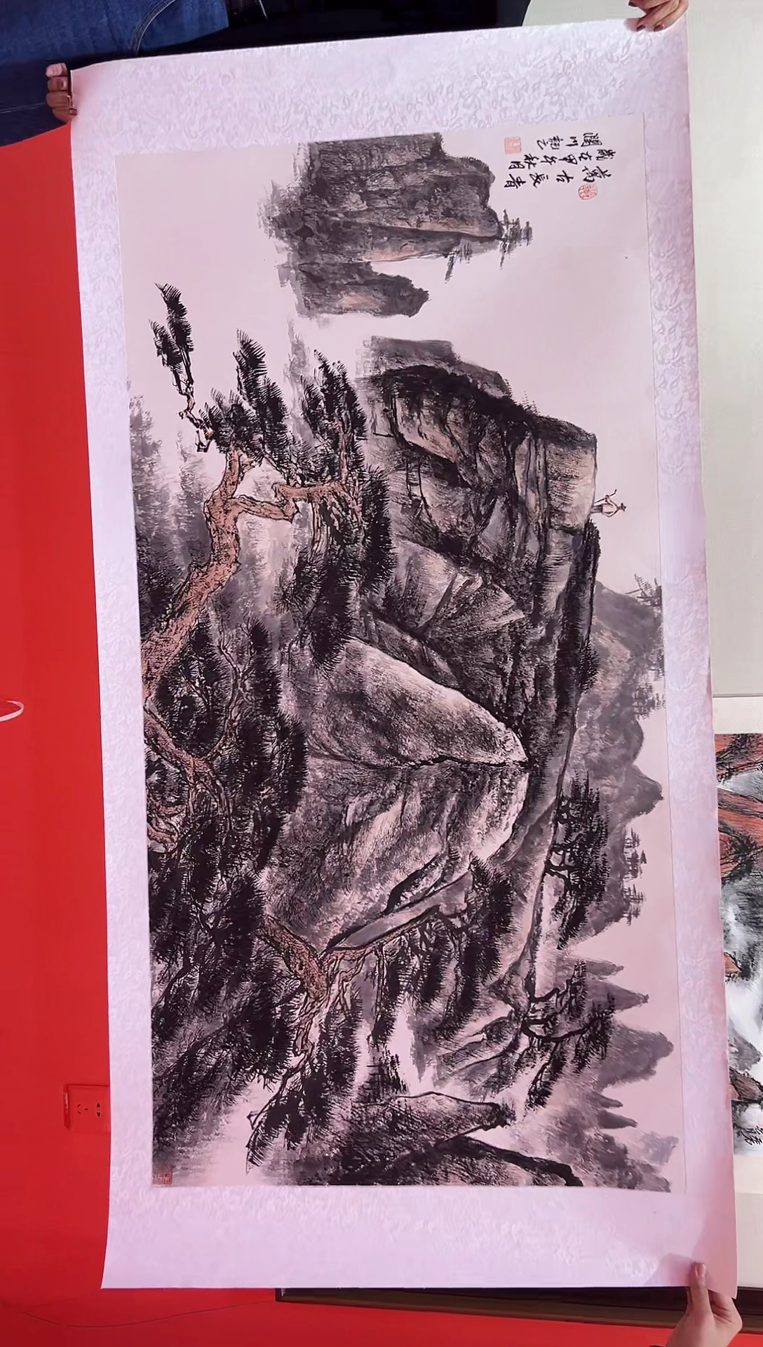 【闪购商品】绘画贺润川- 8平尺-国画作品 红