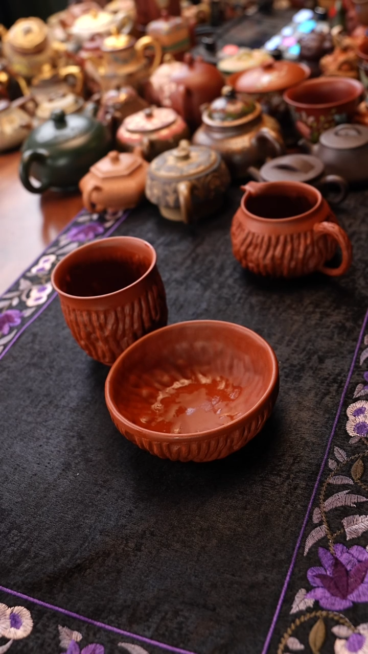 茶壶紫砂A***e供春杯两只