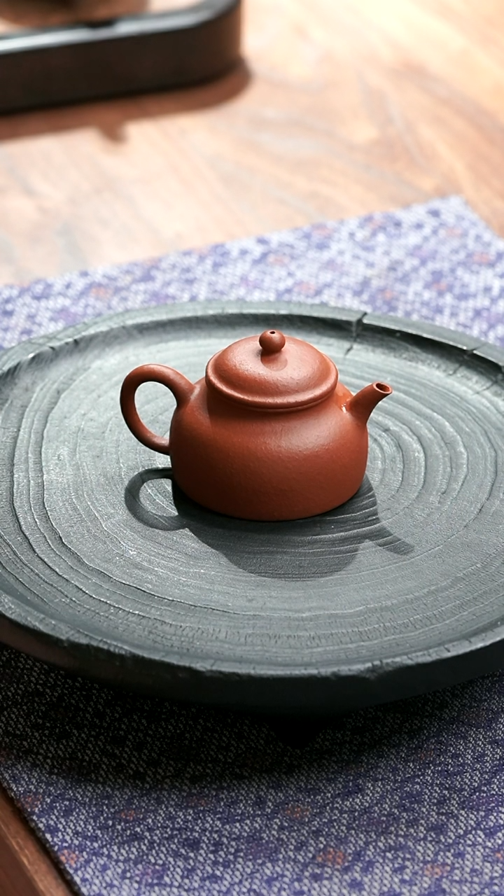 【闪购商品】紫砂茶壶五堂 虚怀若谷-怀隐-粗砂朱泥