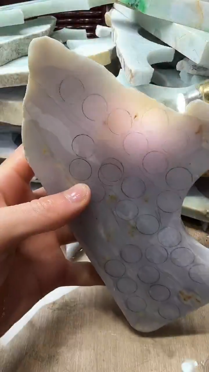 裸石翡翠天然翡翠A货花527