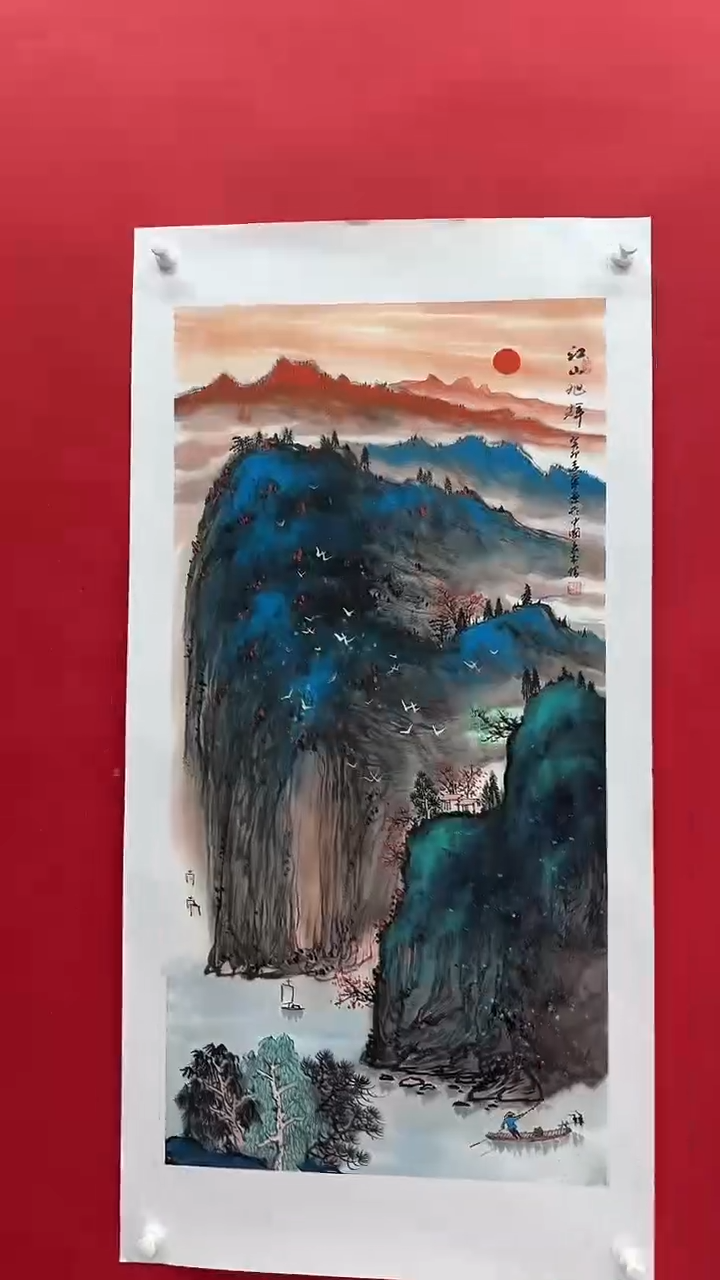 国画画家陆远华纯手绘原作