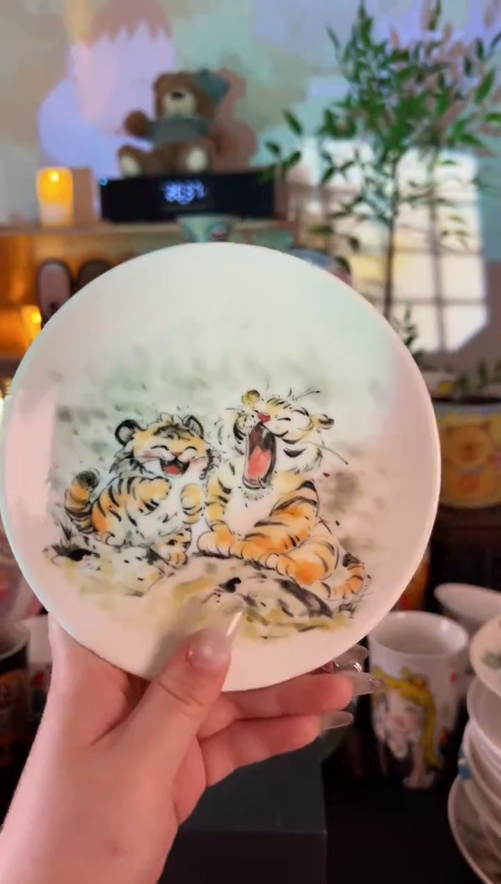 【闪购商品】摆件手工手绘陶瓷小杯杯
