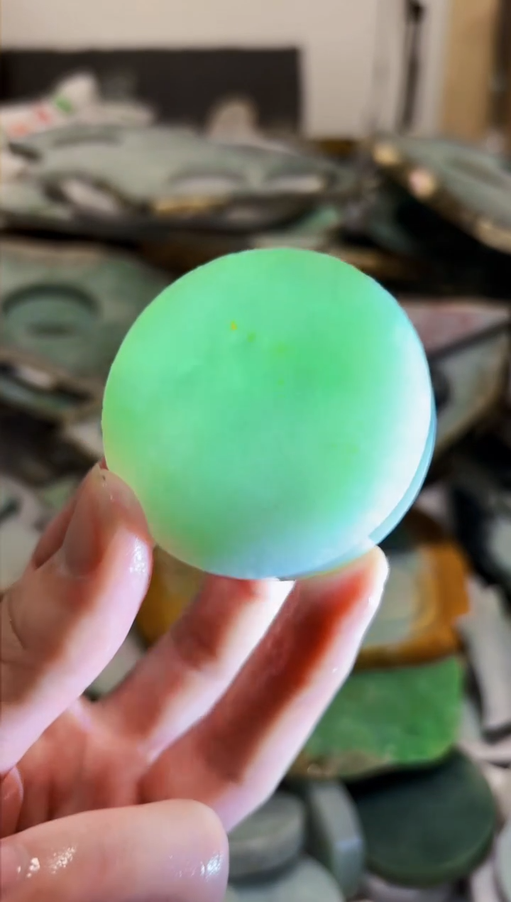 【闪购商品】翡翠颈饰未镶嵌A货白文1763