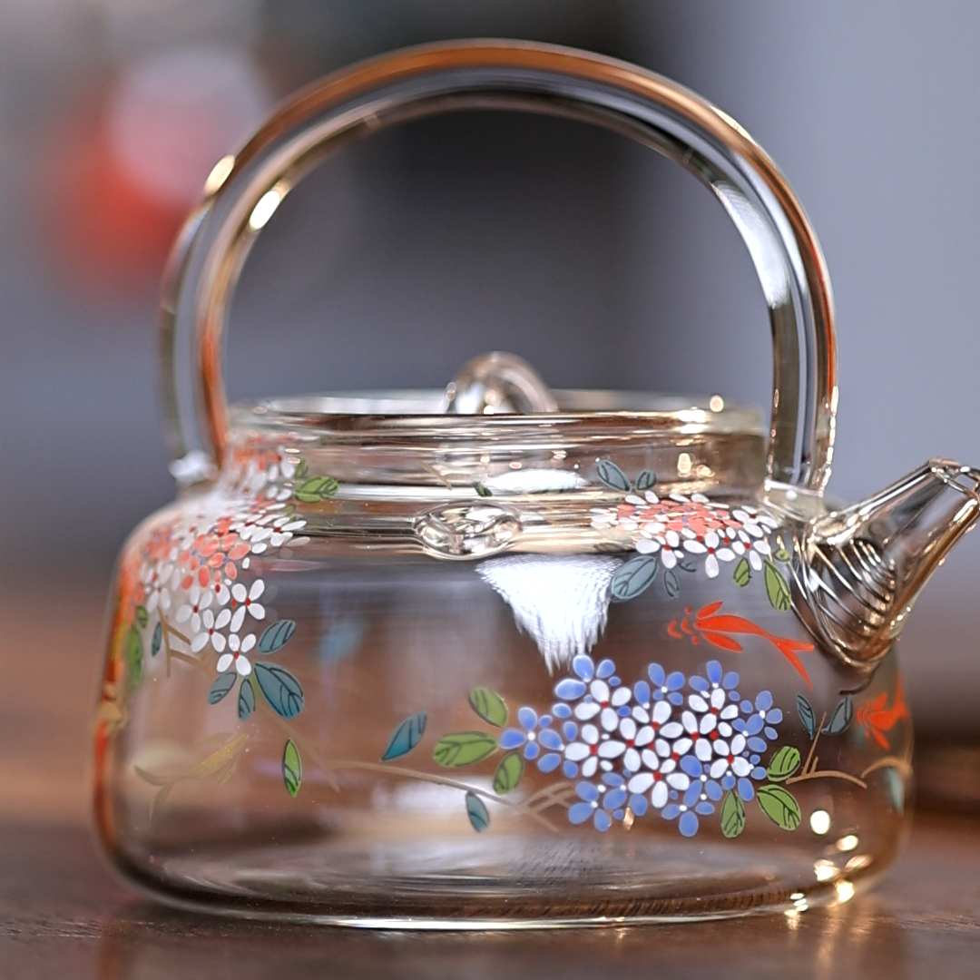  【陶珊居】物肆-团花单壶230ml