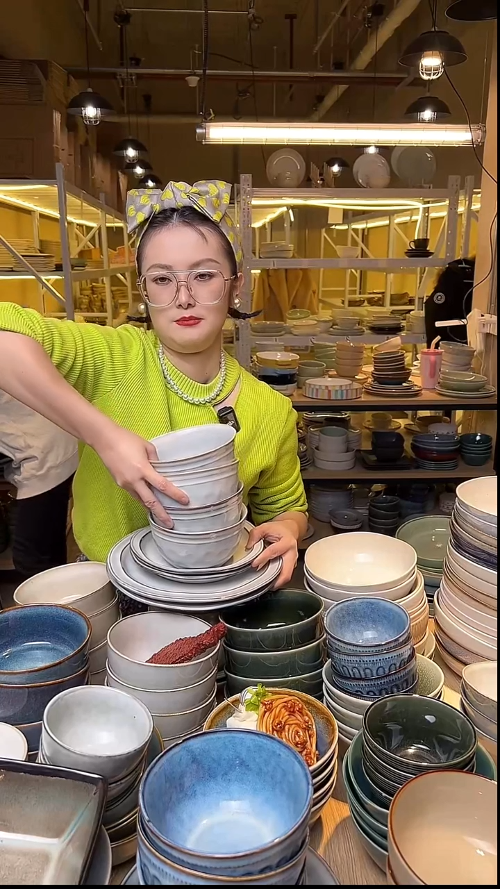 瓷166外贸尾货窑变釉下彩默认瑕疵