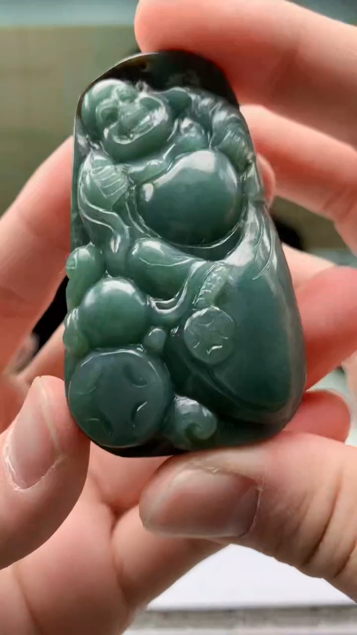 【闪购商品】定制翡翠未镶嵌4917bb-毛货挂件13