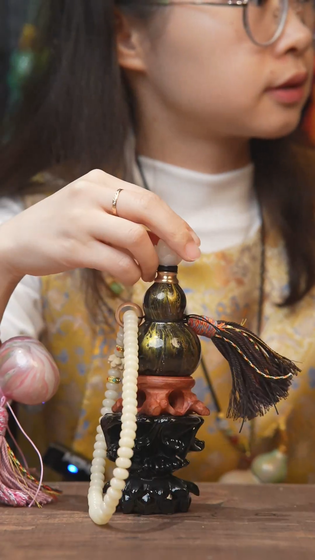 【闪购商品】77号--------菩提根小葫芦挂件