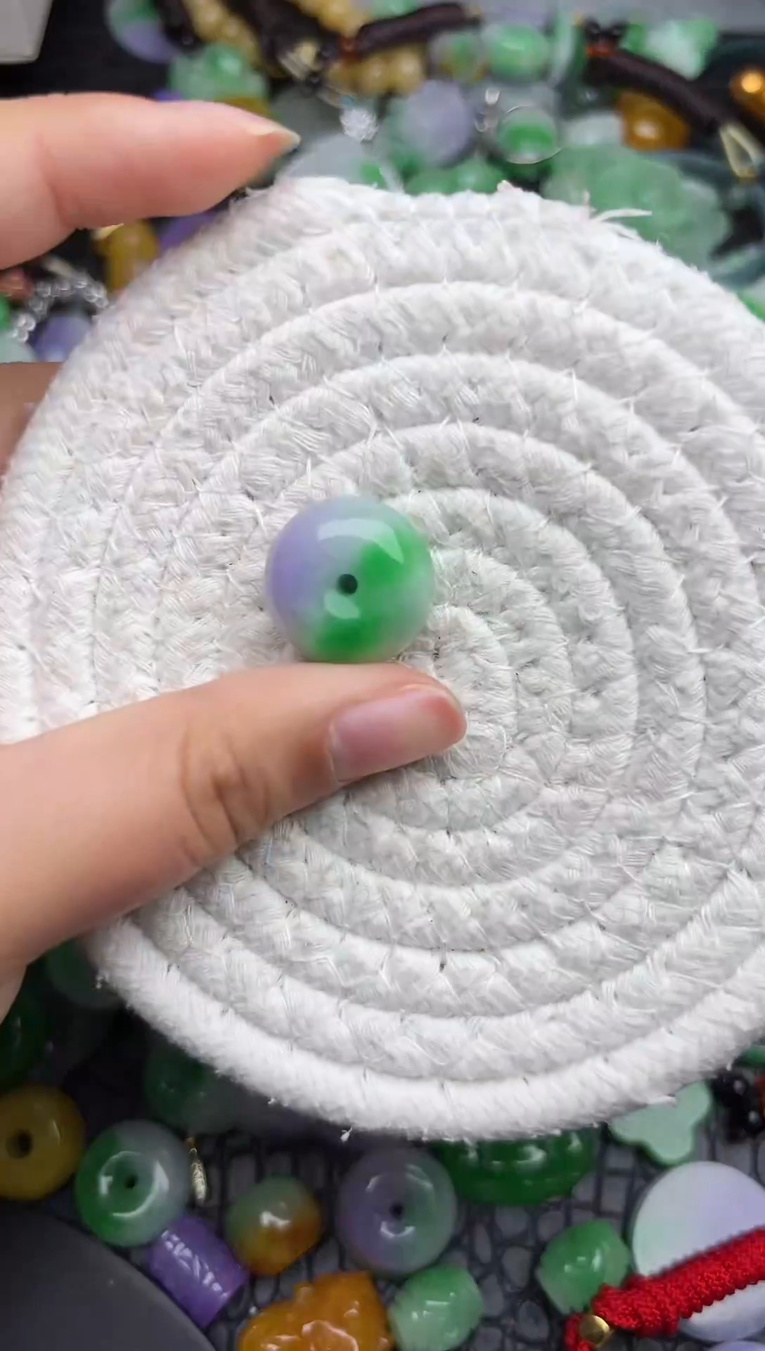 颈饰未镶嵌翡翠缅甸翡翠吊坠