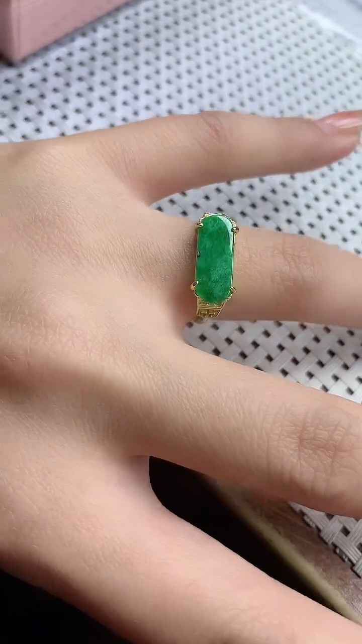 【闪购商品】翡翠戒指银S925镶嵌戒指