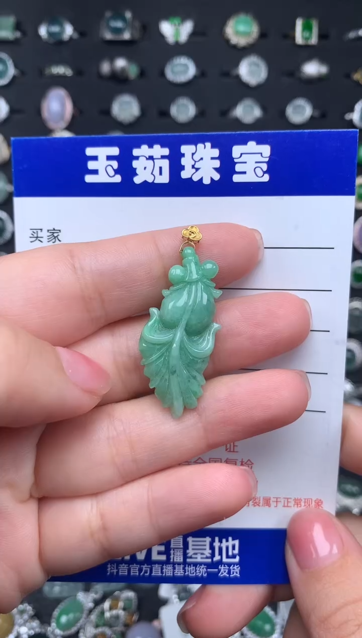 【闪购商品】翡翠颈饰18K金镶嵌234234