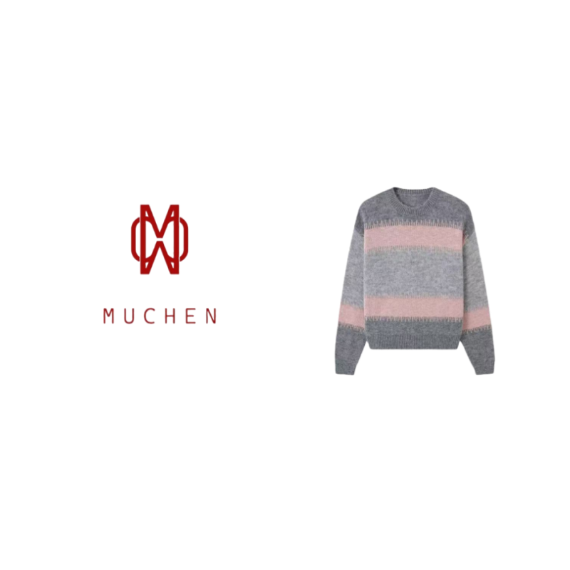 【MUCHEN】甜美绣花立体绣花针织开衫毛衣毛针织衫-9923