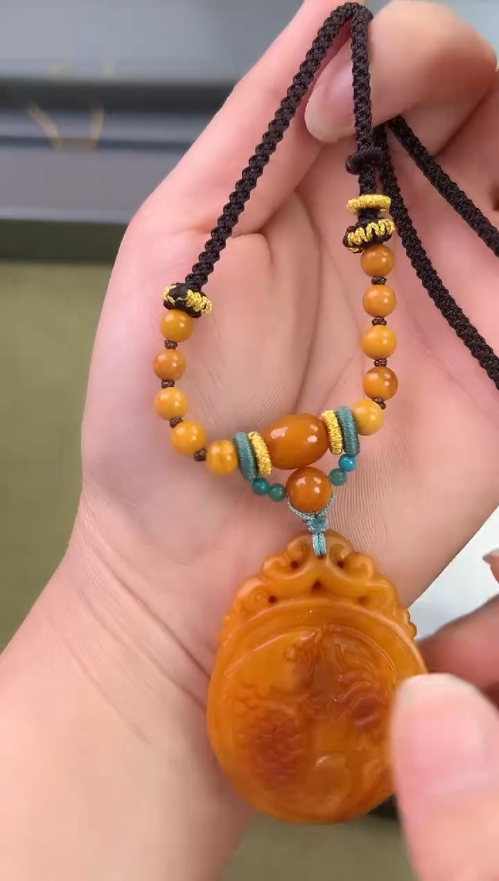 裸石琥珀未镶嵌琥珀蜜蜡吊坠