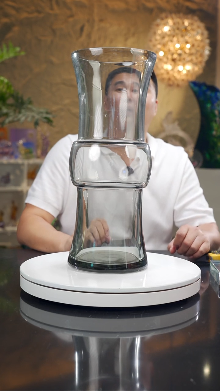 手工艺品琉璃福利灰色花瓶