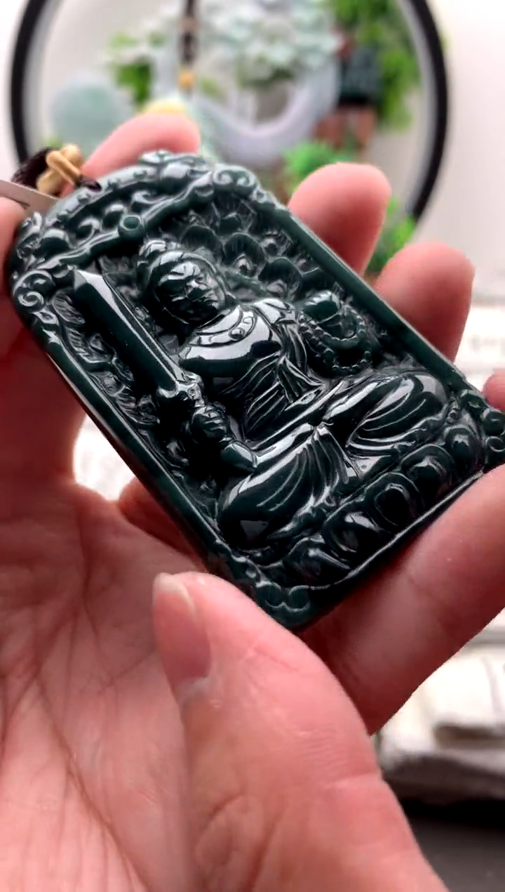 【闪购商品】翡翠颈饰未镶嵌不动明王